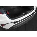 Black Stainless Steel Rear bumper protector suitable for Toyota C-HR 2016- 'Ribs'