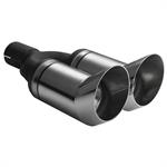 Exhaust Tail Pipe Double round Dtm Ø80x260