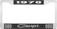 1970 CHARGER LICENSE PLATE FRAME - BLACK