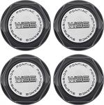 centrumkåpor 1982-92 Pontiac WS6 Wheel Center Cap Black Set of 4