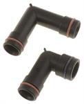Heater Hose Connectors -Elbows With O-Ring Seals - Plastic