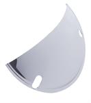 Headlight Shields, Half, Round, Steel, Chrome, 5 3/4"