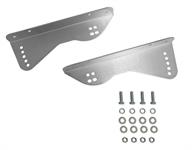 Seat Brackets, Fixed Mount, Lower, Natural Aluminum