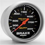 Brake pressure, 67mm, 0-2 psi, mechanical, liquid filled
