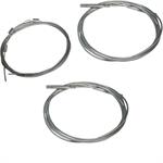 tensioning wire set for cabrio-top, 3 pcs., side and rear