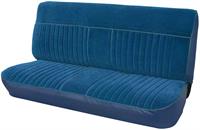 Seat Cover, navy blue vinyl/velour, bench