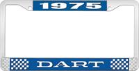 nummerplåtshållare 1975 dart - blå