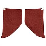 1964-66 Chevrolet/GMC Truck	 Carpet Kick Panel Inserts	 w/o Cardboard Backing	 Loop	 Red