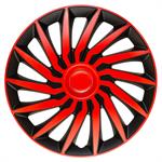 Set wheel covers Kendo 15-inch black/red