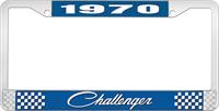 1970 CHALLENGER LICENSE PLATE FRAME - BLUE