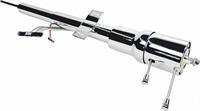 Steering Column, Tilt, Steel, Natural, 28 in. Length, Column Shift, Universal