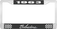 nummerplåtshållare 1963 belvedere - svart