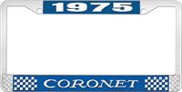 nummerplåtshållare 1975 coronet - blå