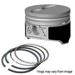 Piston and Ring Kit, Claimer, Hypereutectic, Flat, 4.000 in. Bore, Chevy, Small Block, Kit