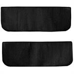 1960-66 Chevrolet/GMC Truck	 Carpet Door Panel Inserts	 w/o Cardboard Backing	 2-Piece	 Loop	 Black