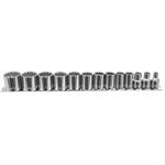 Socket Set, 12 Point, 3/8 in. Drive, SAE, 5/16" to 1" Sockets