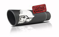 Exhaust Tip, Steel, Black Ceramic Coated, 4" in, 6" out