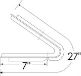 Front door vent weatherstrip