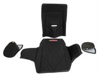 Seat Cover, Black Tweed, Cloth, Fits KIR-24400
