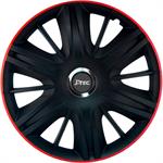 Set J-Tec wheel covers Maximus GTR 14-inch black/red + chrome ring