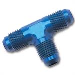 Fitting, Adapter, Tee, AN12 Male, Aluminum, Blue