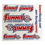Decals, Adhesive, Summit Racing Equipment®, 7 in. Length x 7.5 in. Width, Kit