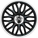 Set J-Tec wheel covers Orden R 13-inch black/silver + chrome ring