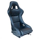 Sport seat 'MO' - Black Synthetic leather - Non-reclinable fibreglass back-rest