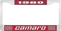 1980 CAMARO LICENSE PLATE FRAME STYLE 2 RED
