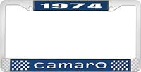 nummerplåtshållare, 1974 CAMARO STYLE 1 blå