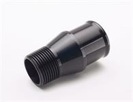 Fitting, Straight, 1 in. NPT Male to 1 1/2 in. Hose, Aluminum, Black Anodized