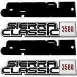 1981-86 GMC C/K, 1989-91 GMC R/V Truck, SUV	 Fender Emblem Set	 Sierra Classic 3500