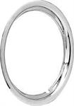 Wheel Trim Ring, Stainless Steel, Polished, 16 x 7 and 8 in. Reproduction Rally Wheel, 1.5 in. Deep, Each