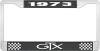 1973 GTX LICENSE PLATE FRAME - BLACK