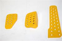 Pedal Plates Aluminum Yellow
