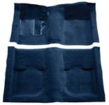 1969-70 Mustang Fastback Nylon Loop Carpet without Fold Downs, with Mass Backing - Dark Blue