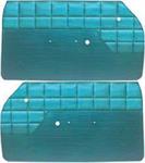 1962 IMPALA 2 DOOR SS / STANDARD COUPE / CONVERTIBLE AQUA PRE-ASSEMBLED FRONT DOOR PANELS