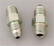Fittings, Brake, Steel, Zinc Plated, Male -3 AN to Male 3/8 in.-24 Thread, Inverted Flare, Pair
