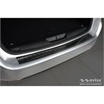 Zwart RVS Achterbumperprotector passend voor Peugeot 308 II SW 2013-2017 & Facelift 2017-2021 'Ribs'