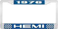1976 HEMI LICENSE PLATE FRAME - BLUE