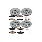 Disc Brake Pads and Rotors, Front/Rear, Solid Surface Rotors, Ceramic Pads