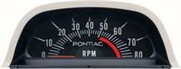 1969 PONTIAC HOOD TACH 5200 RED LINE - V8 POINT IGNITION