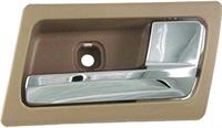 interior door handle - front right - chrome lever+brown housing (parchment)
