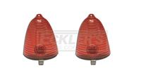 Chevy Outer Taillight Lenses, Red