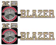 emblem framskärm, "K5 BLAZER"; par