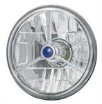 Framlampor 5 3/4 för H4 Retro Headlight Bulbs 59-70 blue dot