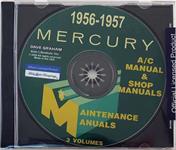 Shop Manual och A/C manual, 56-57 Mercury, CD-skiva