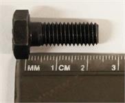 M8 x 22mm DIN933 Bolt with 14mm Hex Head. Made in Germany, Black Oxide Finish