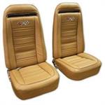 Seat Covers, Standard, 100% Leather, Embroidered, black