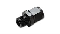 Fitting, Adapter, Straight, 1/2 in. NPT Male to -10 AN Female Swivel Threads, Aluminum, Black Anodized, Each